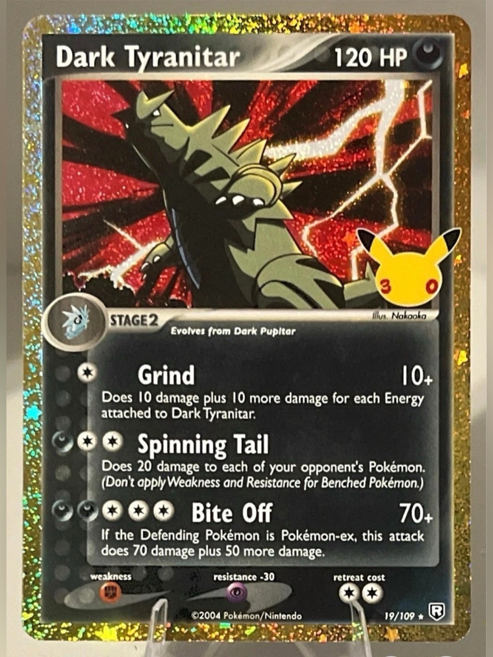 Pokémon TCG: 30th Celebration Classic Collection - DARK TYRANITAR 19/109 NM